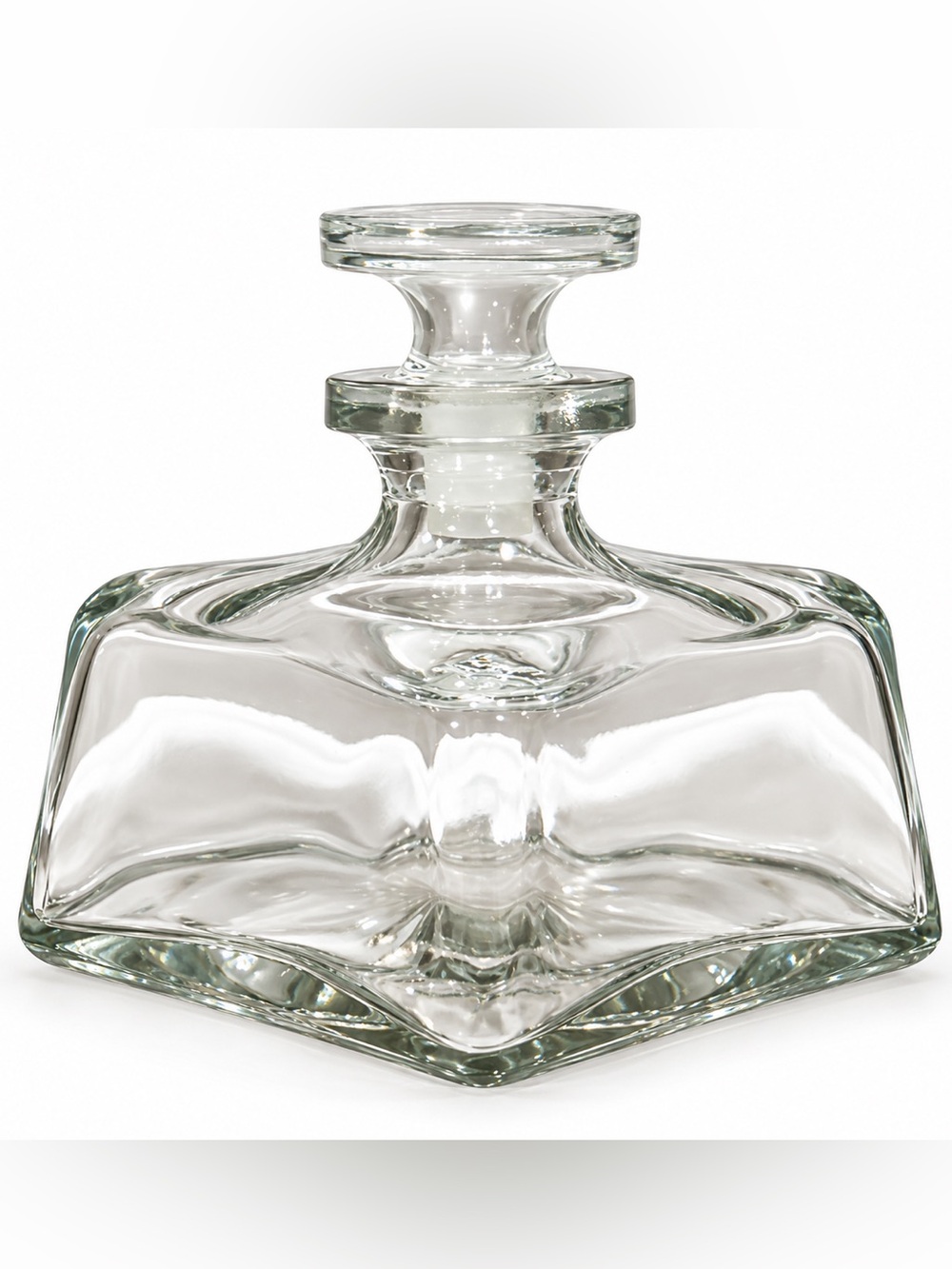 Clear Glass Decorative Decanter Bottle
